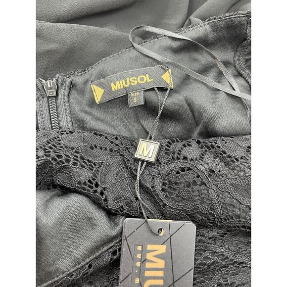 Miusol Women's Casual Deep V Neck Sleeveless Maxi Dress, Black, M3801R Sz. Small - Picture 4 of 11